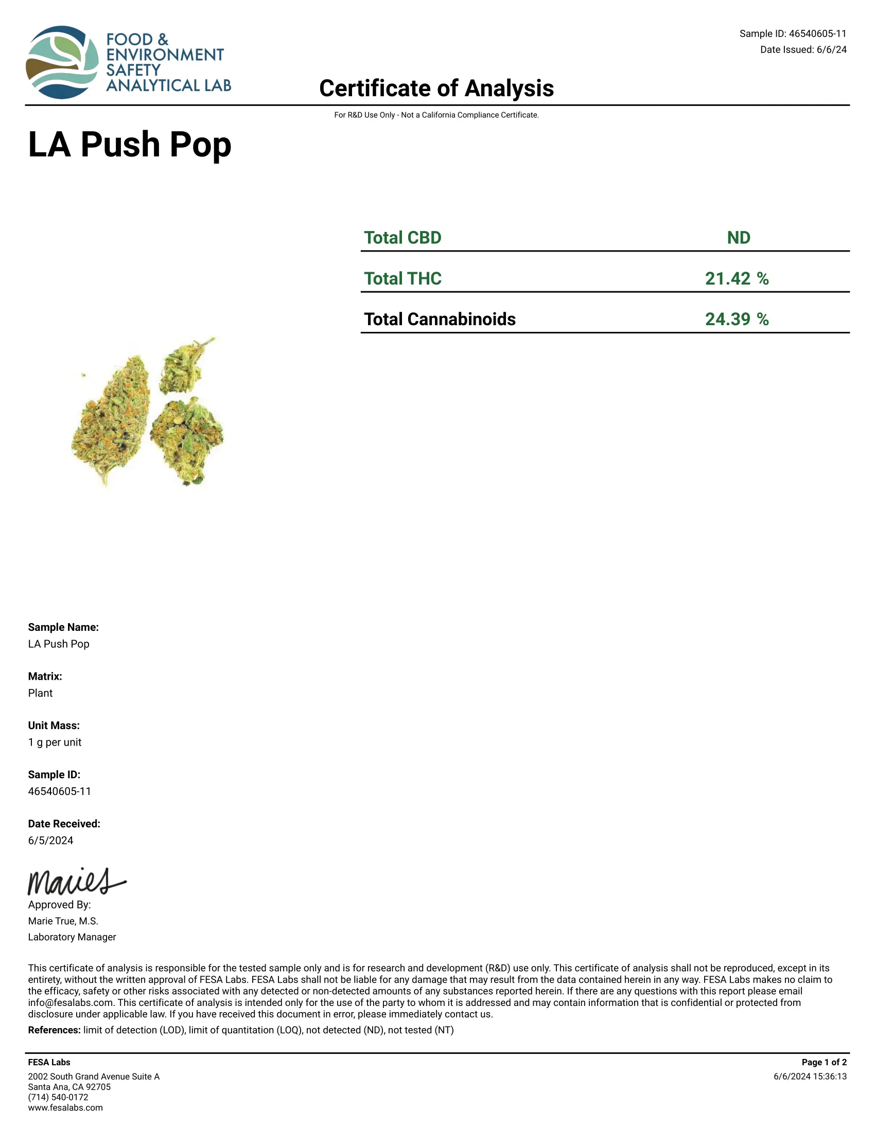 1 Oz - LA Push Pops THCA Strain (Smalls) - Image 7
