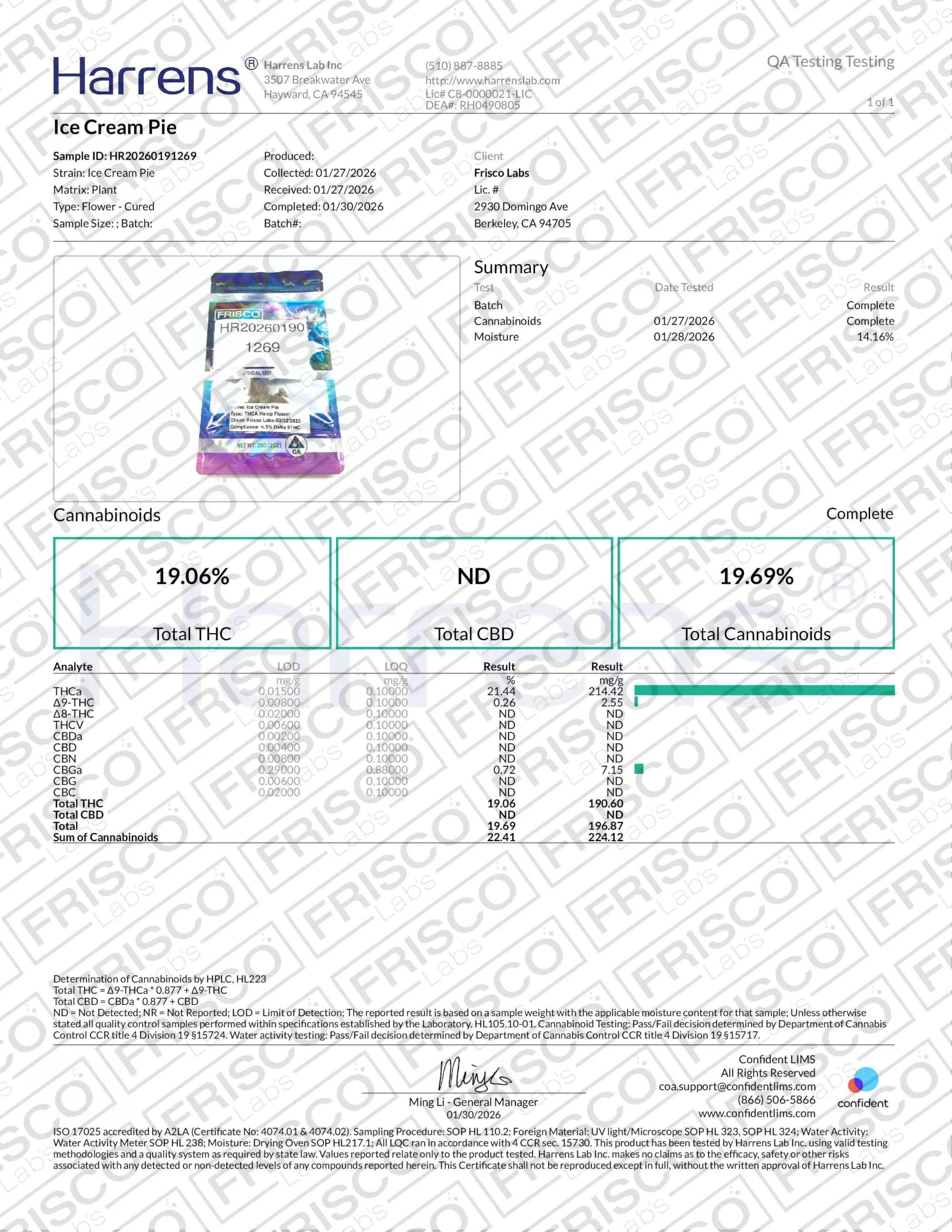 1 Pound - Ice Cream Pie THCA Strain (Small) - Image 5