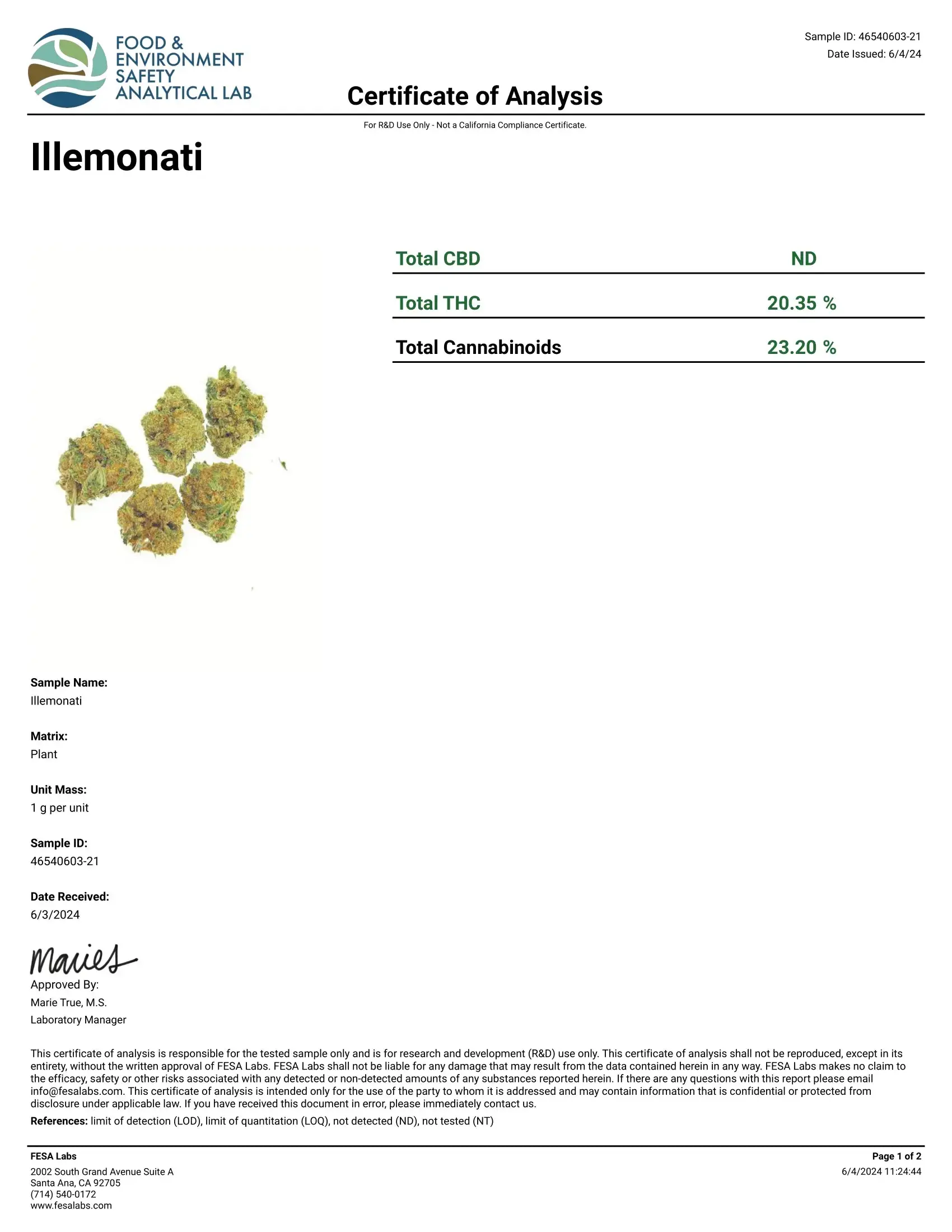 Frisco Labs - ILLEMONATI Strain THCA - Image 3