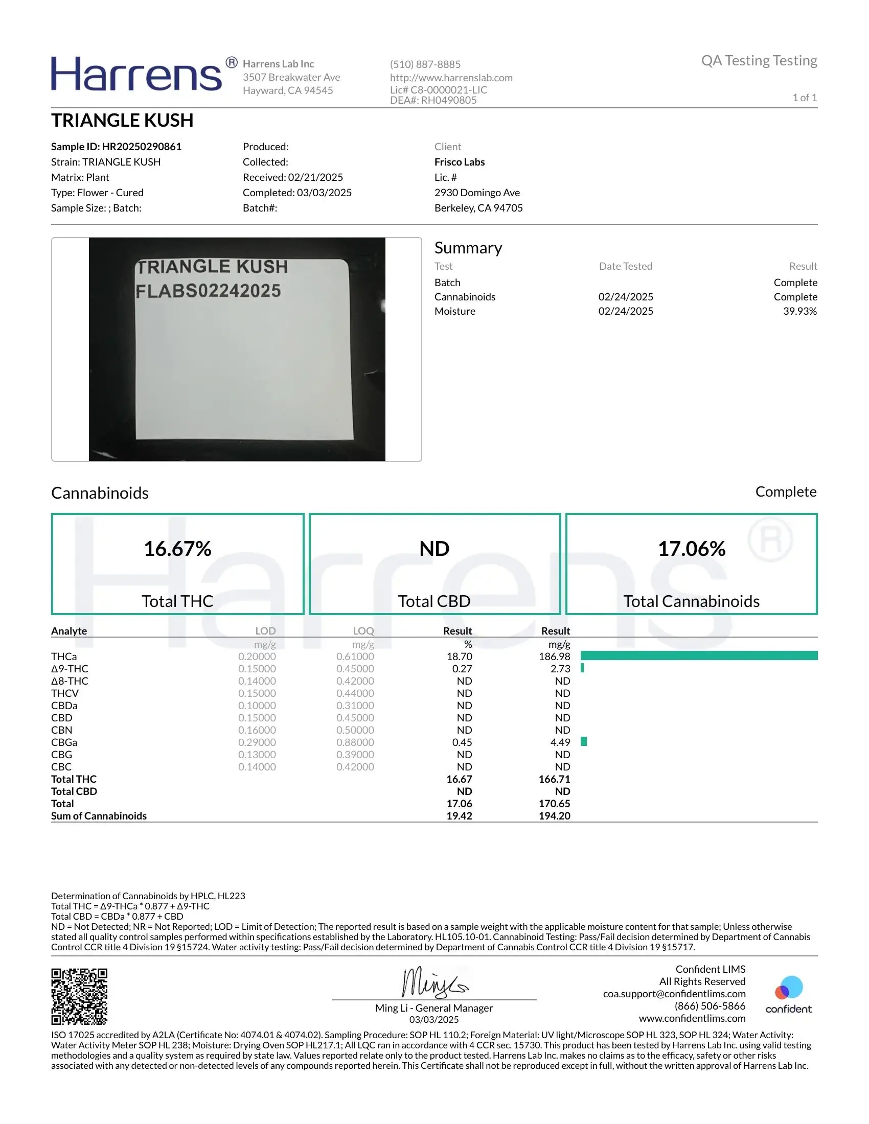 1 Pound of Triangle Kush THCA (Smalls) - Image 3