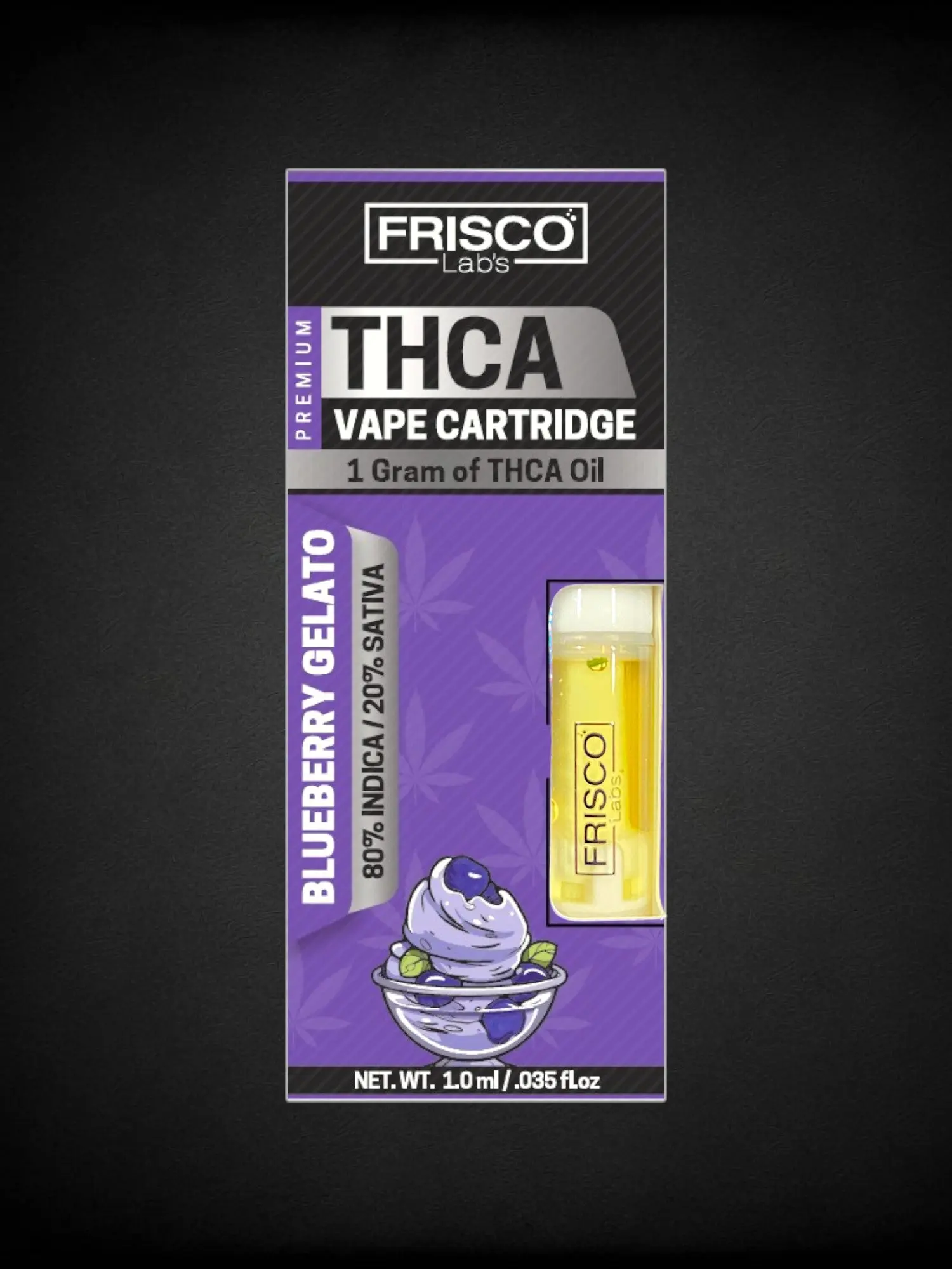 Blueberry Gelato THCA Vape Cartridge