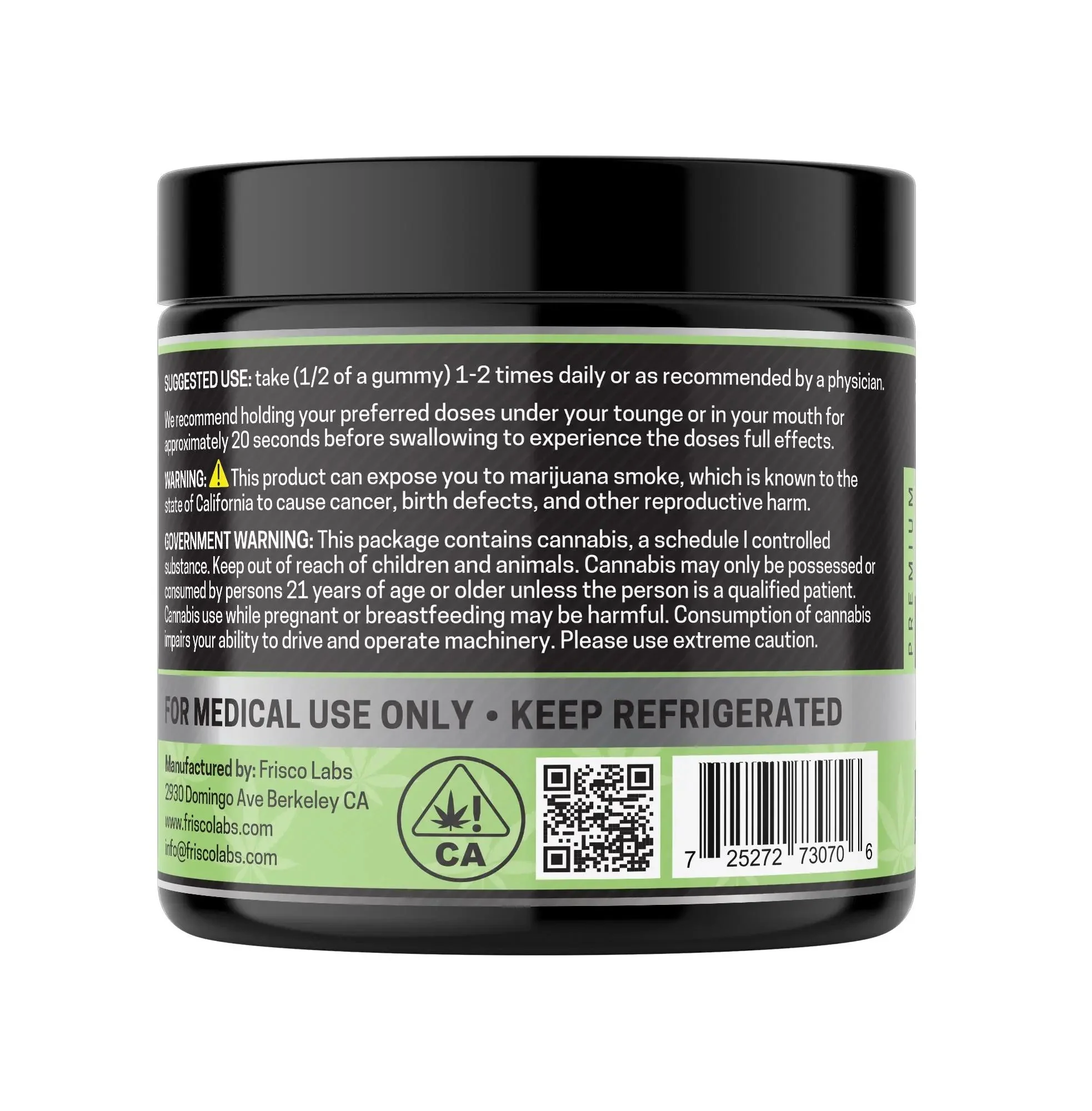 THCA Gummies, Lime - 1000mg | 25 Pcs Gummies - Image 3