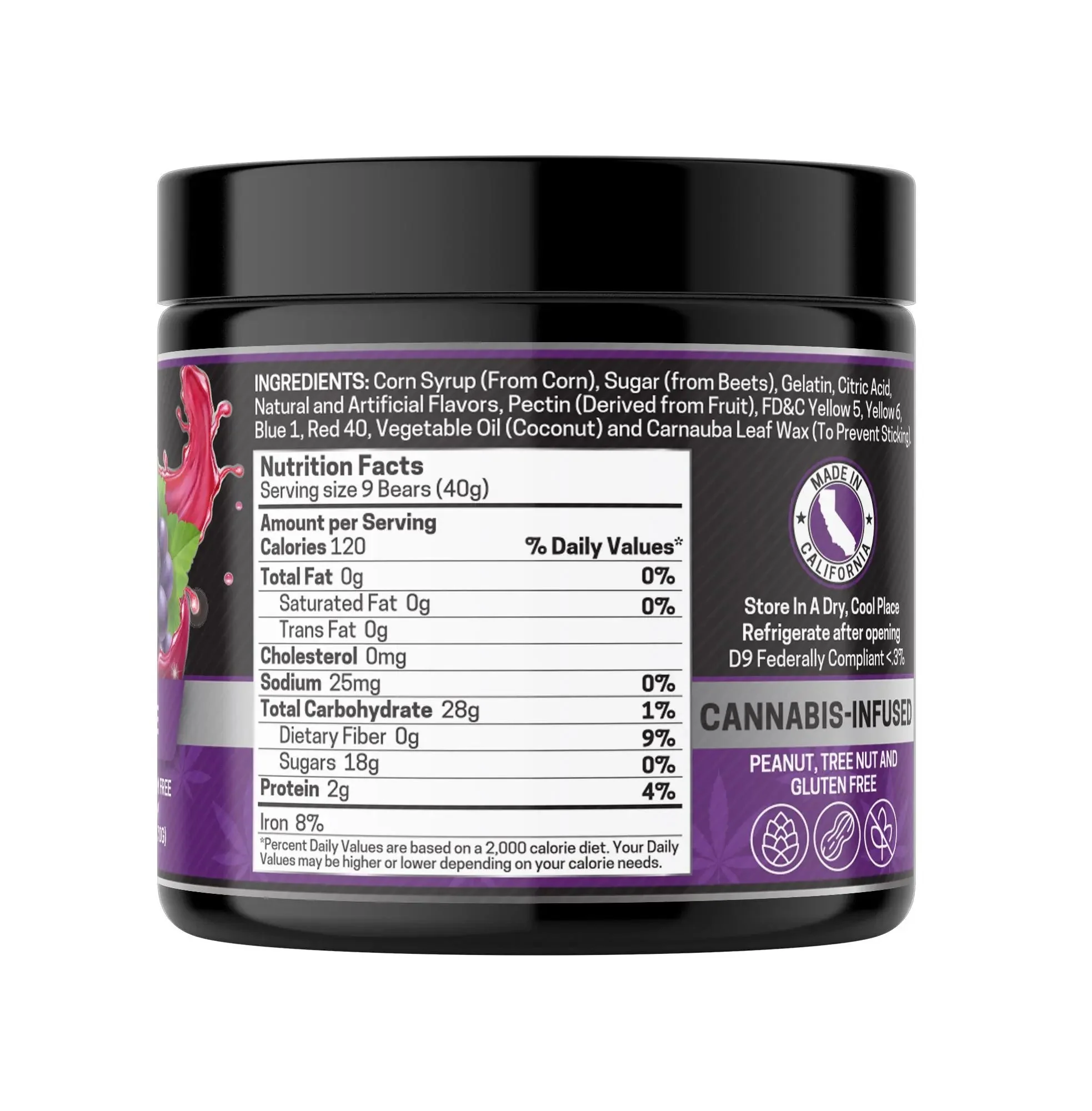 Delta 8 Gummies, Grape - 1000mg | 25 Pcs Gummies - Image 4