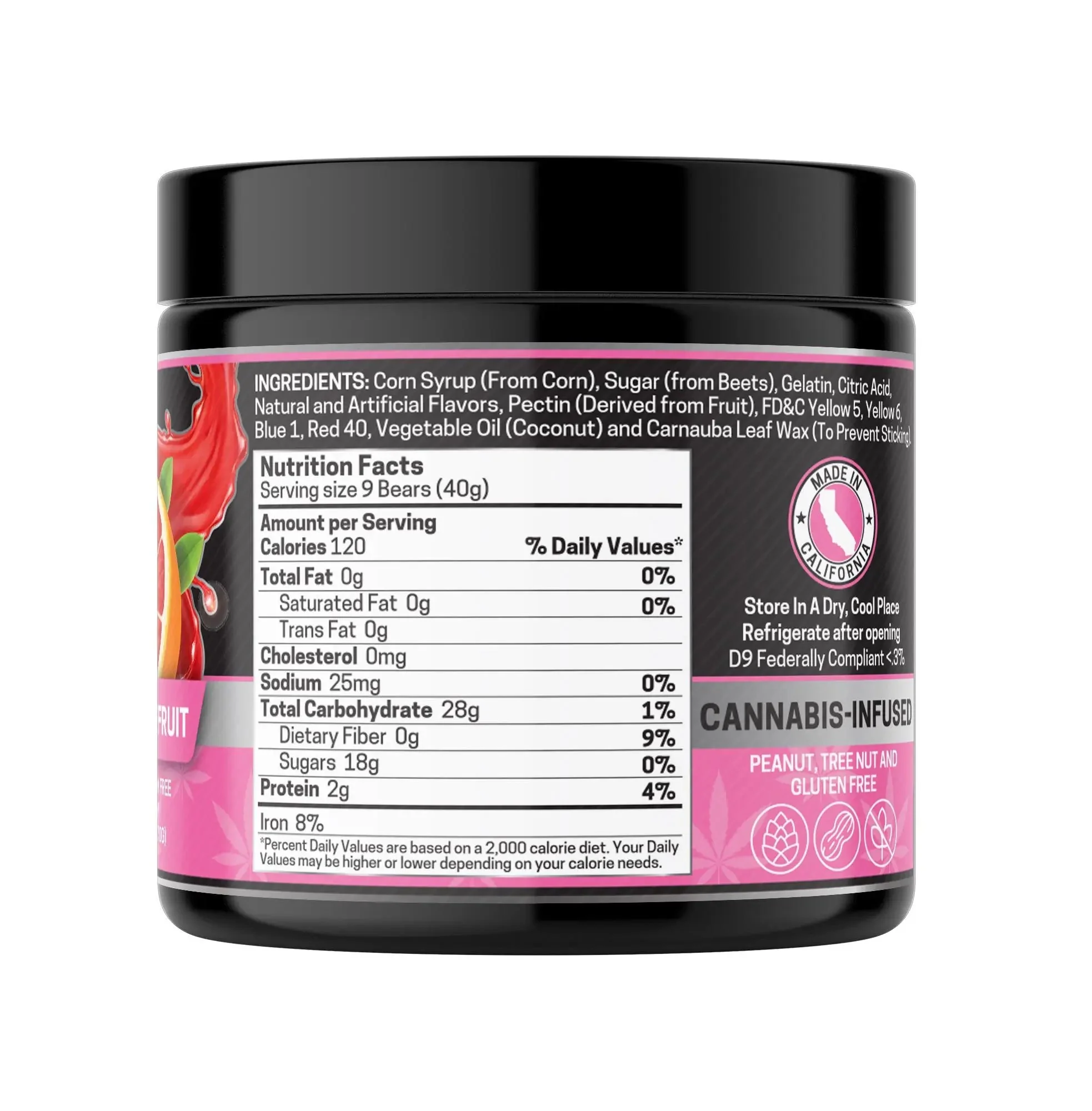 Delta 8 Gummies, Pink Grapefruit - 1000mg | 25 Pcs Gummies - Image 4