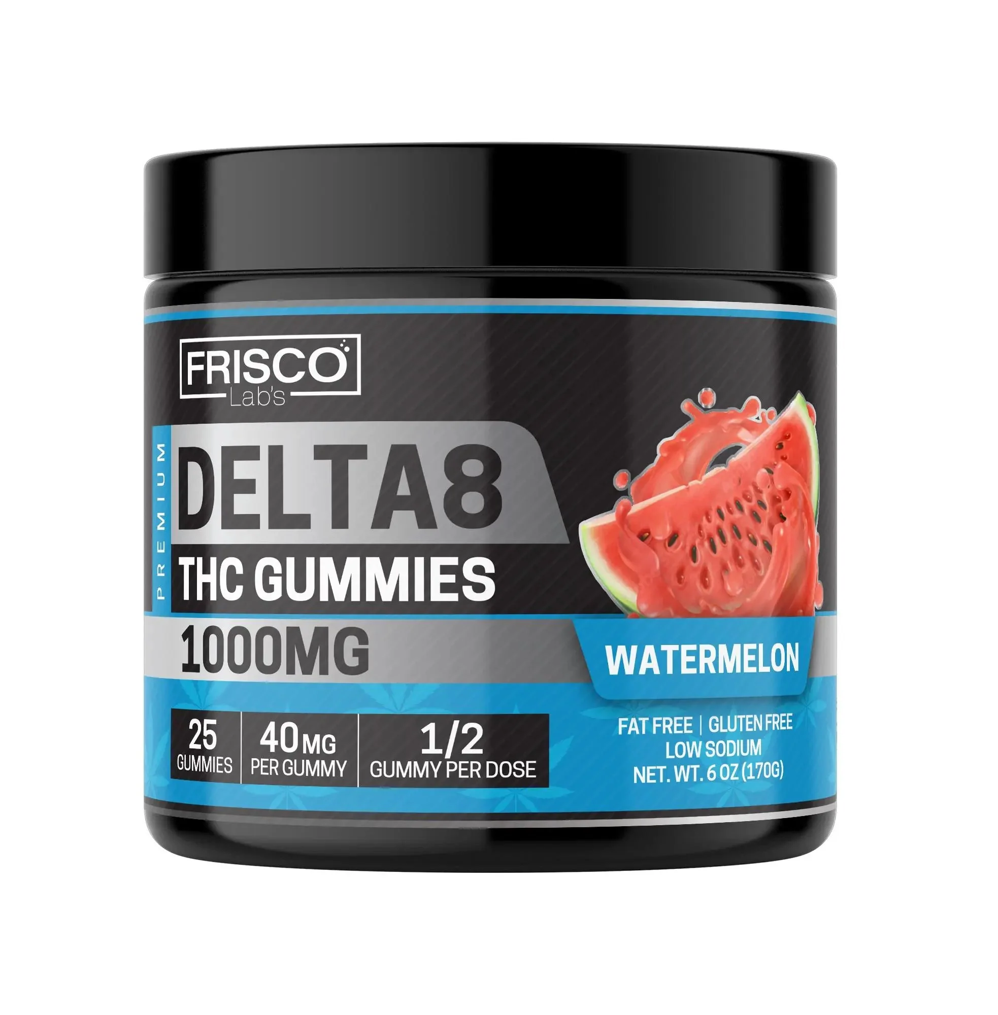 Delta 8 Gummies, Watermelon - 1000mg | 25 Pcs Gummies - Image 2