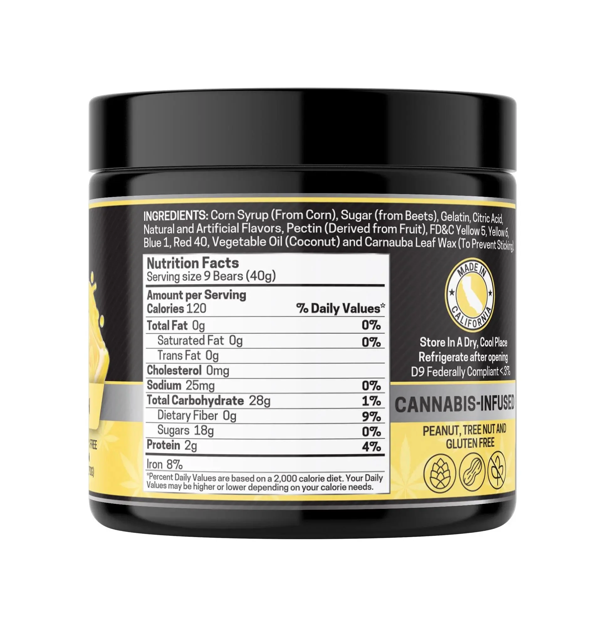 Delta 9 Gummies, Lemon - 1000mg | 25 Pcs Gummies - Image 4
