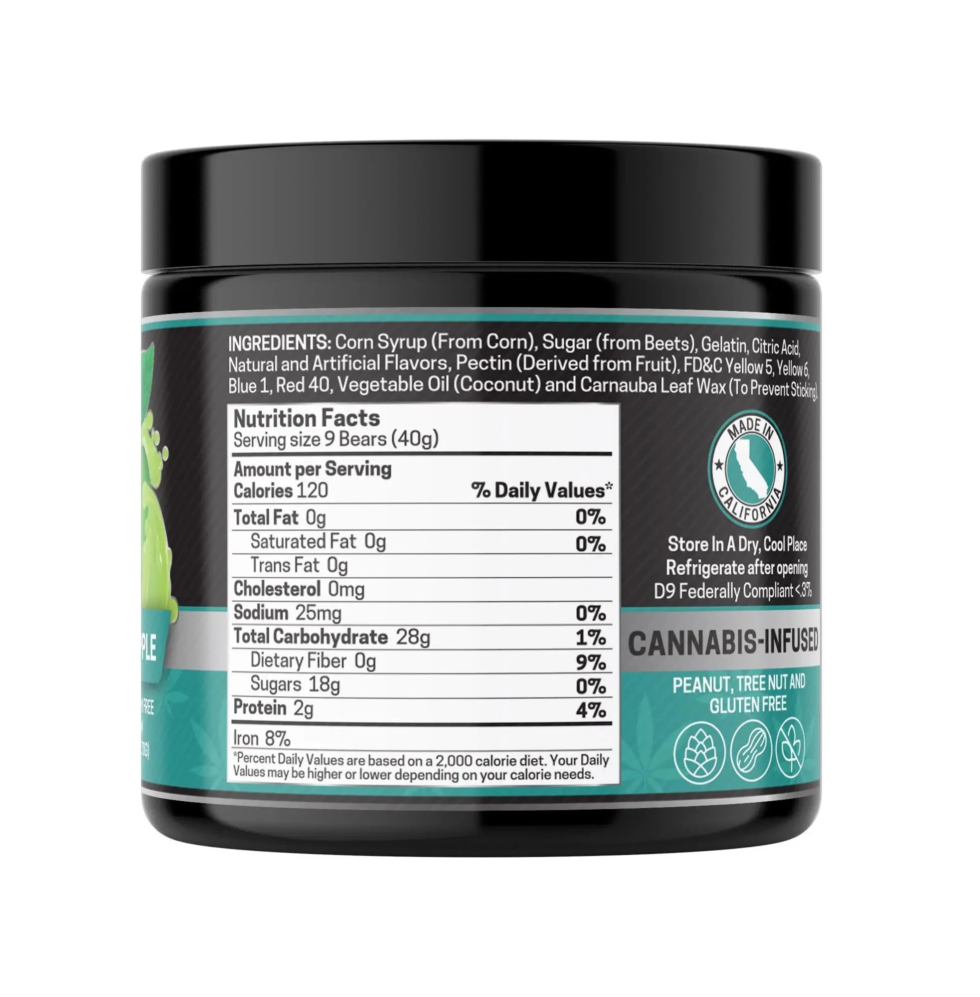 Full Spec. CBD Gummies, Green Apple - 1000mg | 25 Pcs Gummies - Image 4