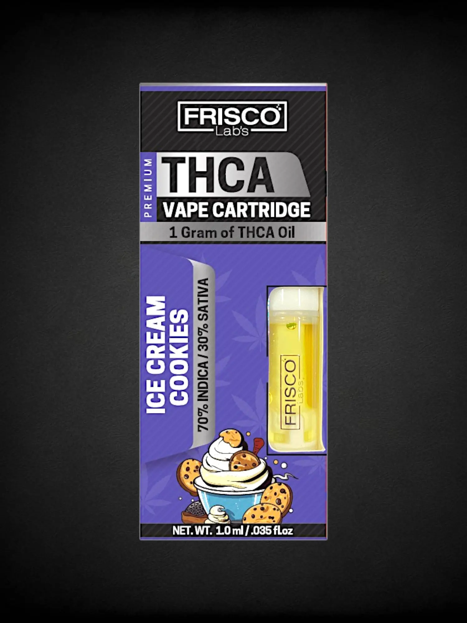 Ice Cream Cookies THCA Vape Cartridge