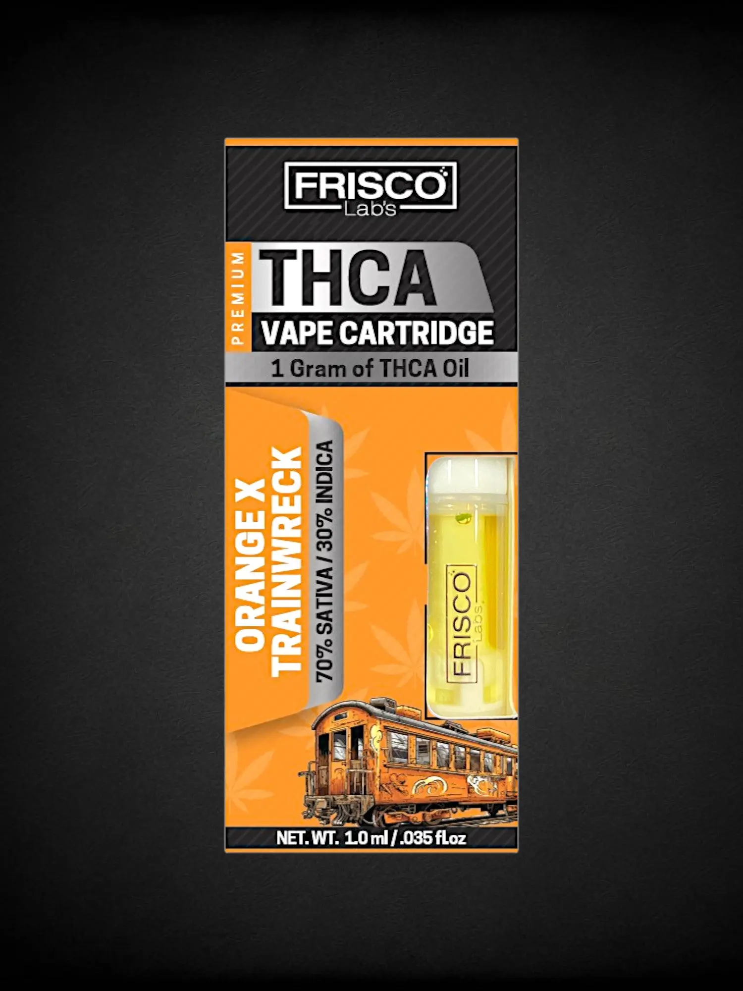 Orange Trainwreck THCA Vape Cartridge