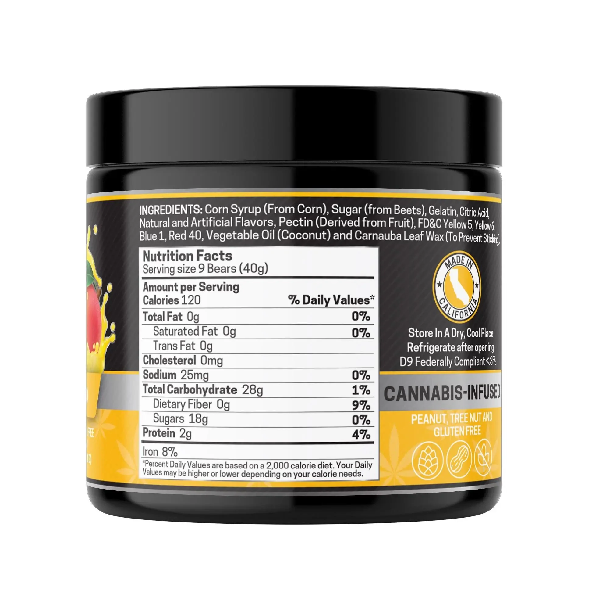 THCA Gummies, Mango - 1000mg | 25 Pcs Gummies - Image 4