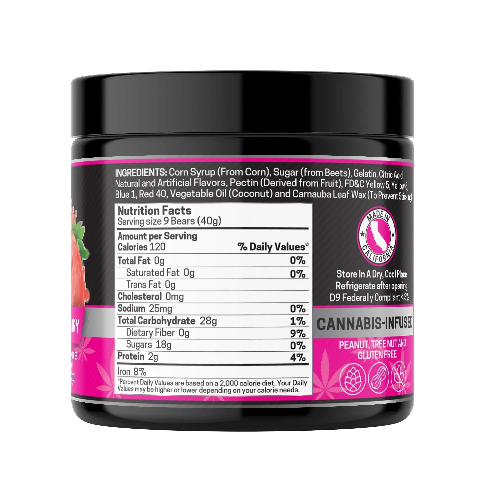 THCA Gummies, Strawberry - 1000mg | 25 Pcs Gummies - Image 4