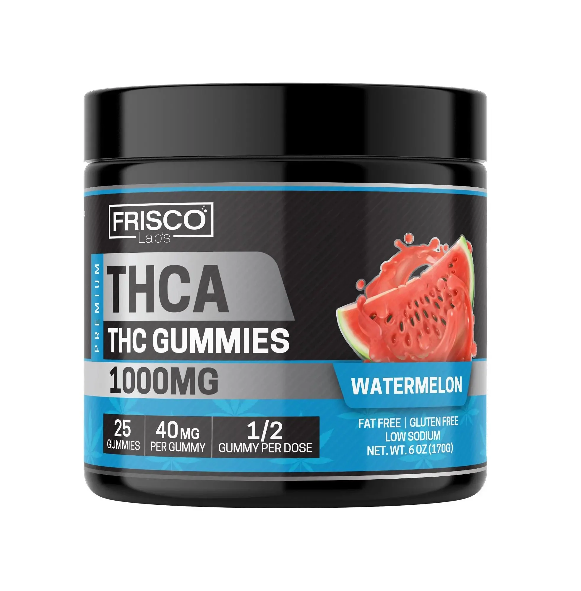 THCA Gummies, Watermelon - 1000mg | 25 Pcs Gummies - Image 2